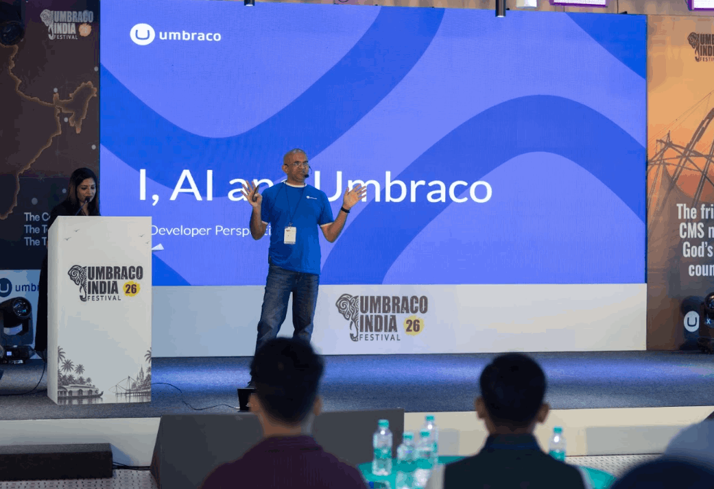 Emmanuel's session — Claude + Umbraco roadmap slide