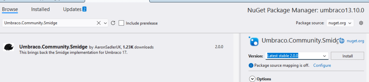 umbraco version upgrade step 11