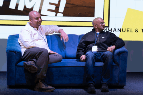 Umbraco HQ team panel during the Q&A session