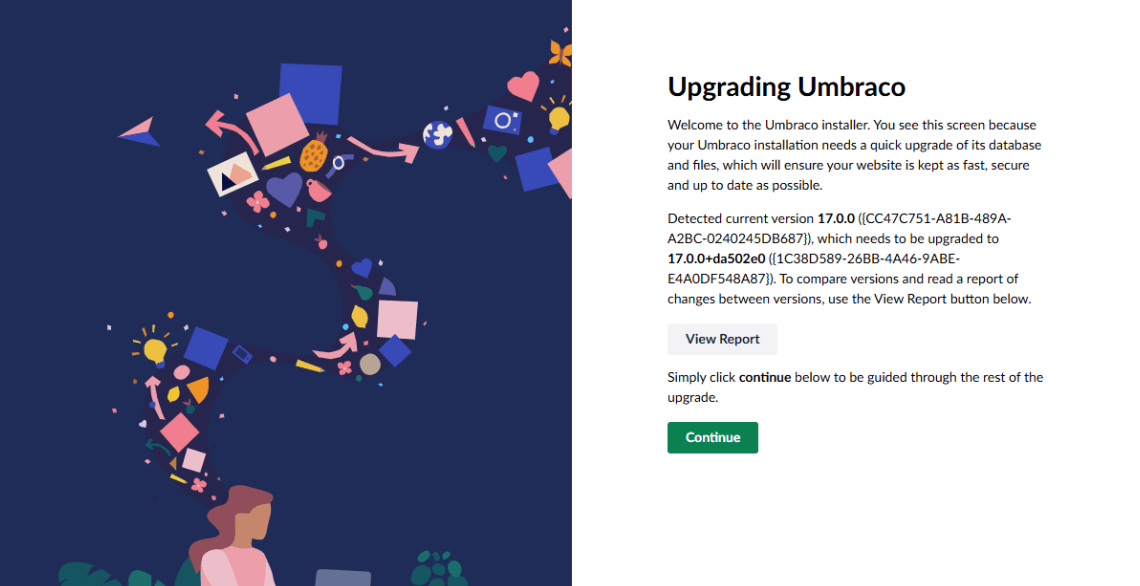 umbraco version upgrade step 5