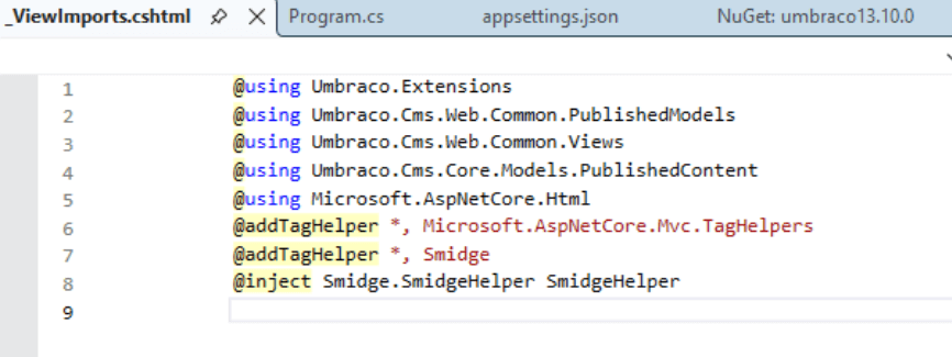 umbraco version upgrade step 10