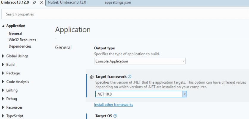 umbraco version upgrade step 2