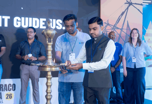 Welcome inauguration in Indian cultural style